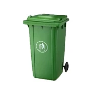 240L poubo fatra plastik ak 2 wou